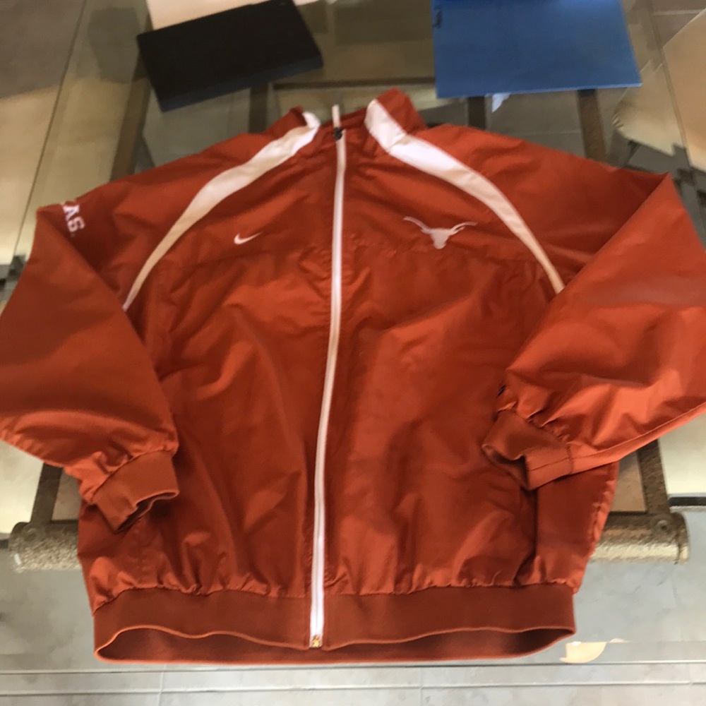 Nike University of Texas orange windbreaker